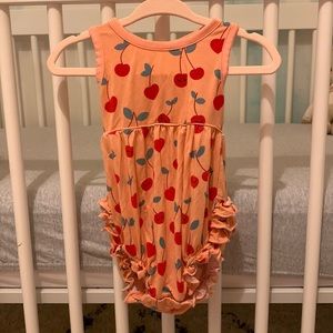 LITTLE SLEEPIES cherries romper